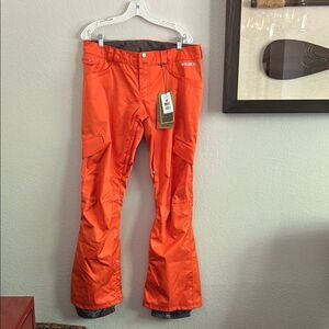 Burton Bright Orange Snow Pants SZ XL orange tags in